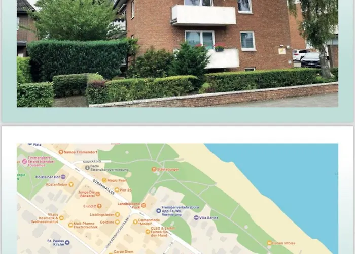 Appartement -sweet Spot-stylisch Strandnah Balkon Pp *